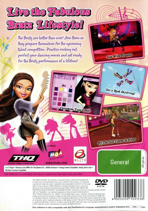 Bratz Girlz Really Rock or packaging material - MobyGames