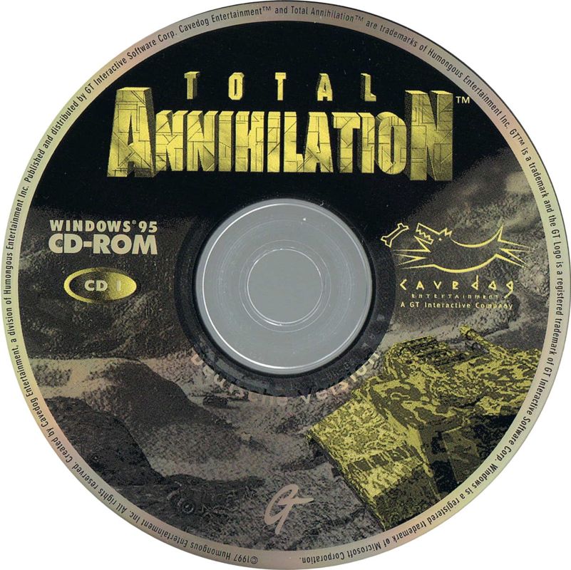Media for Total Annihilation (Windows) (Replay release): Disc 1