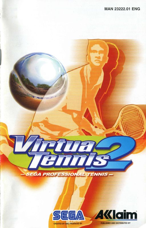 Manual for Virtua Tennis 2 (PlayStation 2): Front