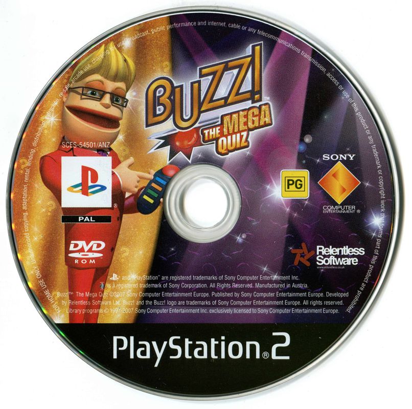 Media for Buzz! The Mega Quiz (PlayStation 2)