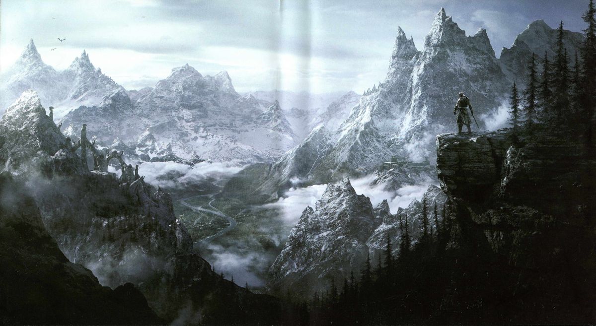 Inside Cover for The Elder Scrolls V: Skyrim (PlayStation 3) (Alternate release): Full