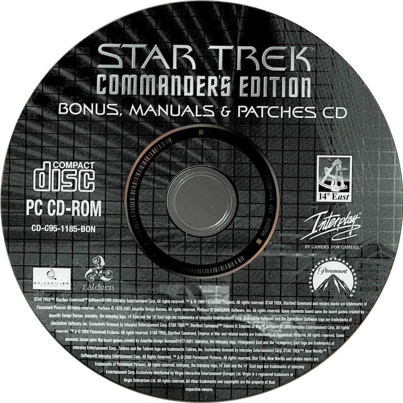 Media for Star Trek: Commander's Edition (Windows): Bonus Disc