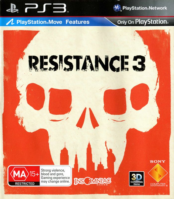 Front Cover for Resistance 3 (PlayStation 3)