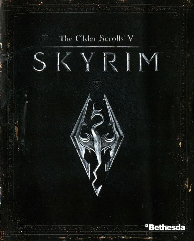 Manual for The Elder Scrolls V: Skyrim (PlayStation 3) (Alternate release): Front