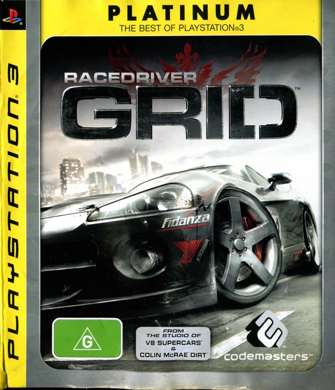 Front Cover for GRID (PlayStation 3) (Platinum release)