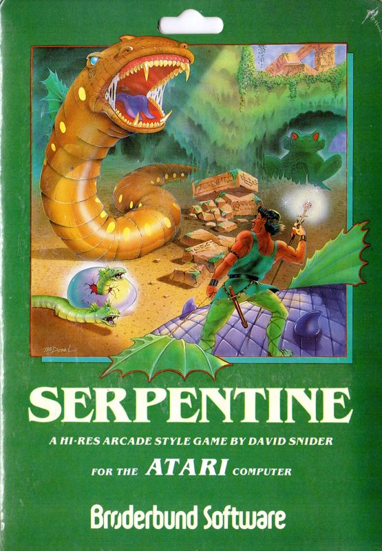 Front Cover for Serpentine (Atari 8-bit)