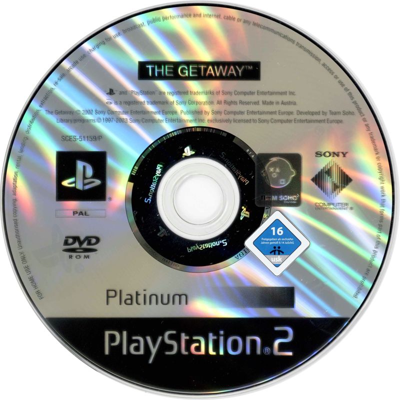 Media for The Getaway (PlayStation 2) (Platinum release)
