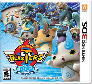 Front Cover for Yo-kai Watch Blasters: White Dog Squad (Nintendo 3DS) (download release)