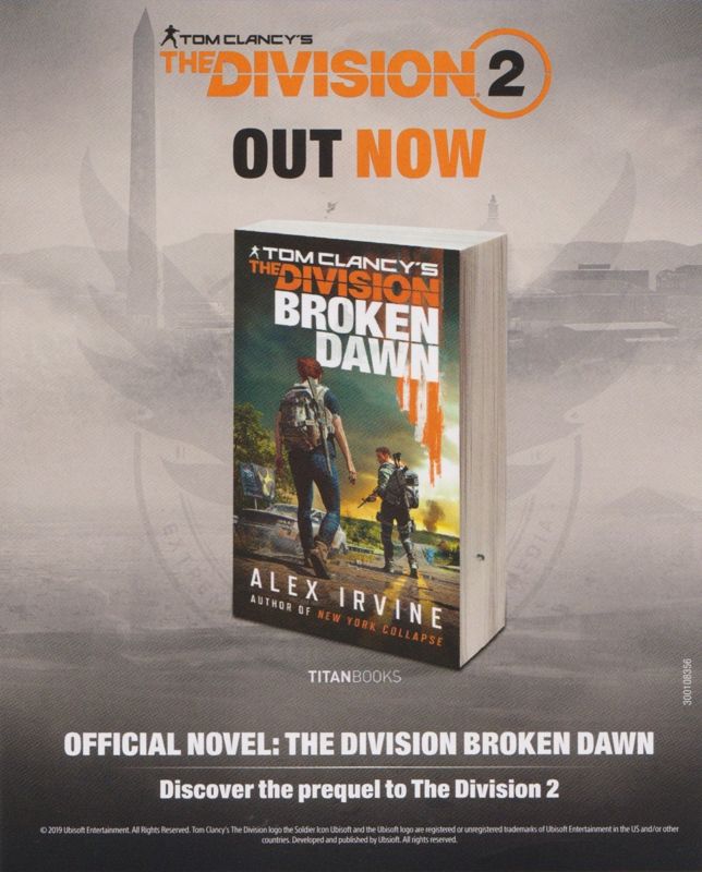 Advertisement for Tom Clancy's The Division 2 (Washington D.C. Edition) (PlayStation 4): Book