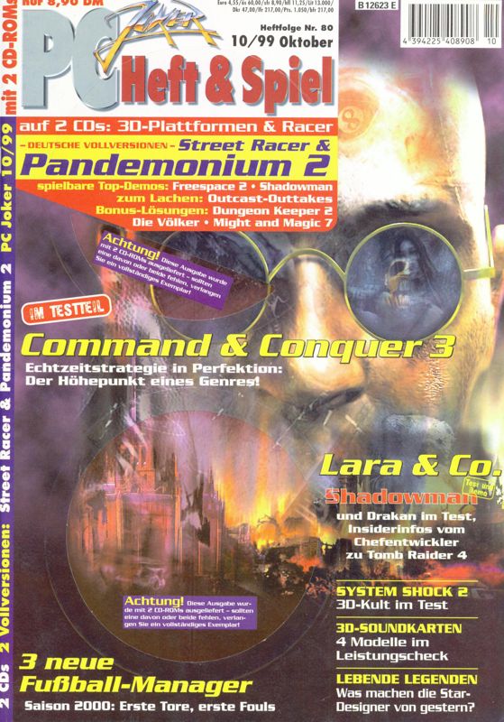 Front Cover for Pandemonium 2 (Windows) (PC Joker Heft & Spiel 10/1999 covermount)