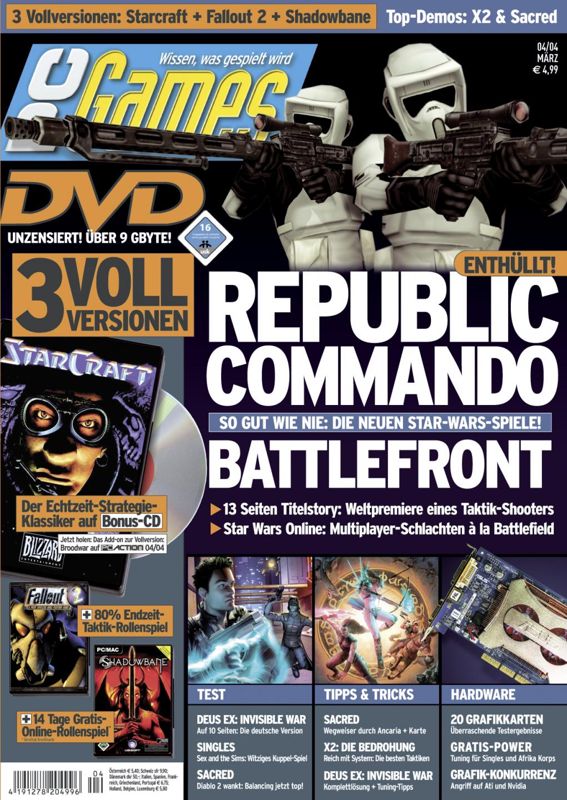 Front Cover for Fallout 2 (Windows) (PC Games 04/2004 covermount)