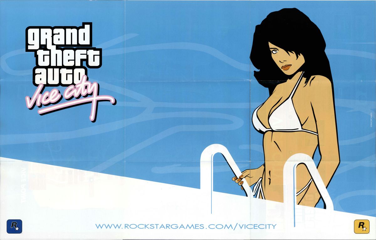 Extras for Rockstar Games Double Pack: Grand Theft Auto (Xbox): GTA Vice City Poster Front