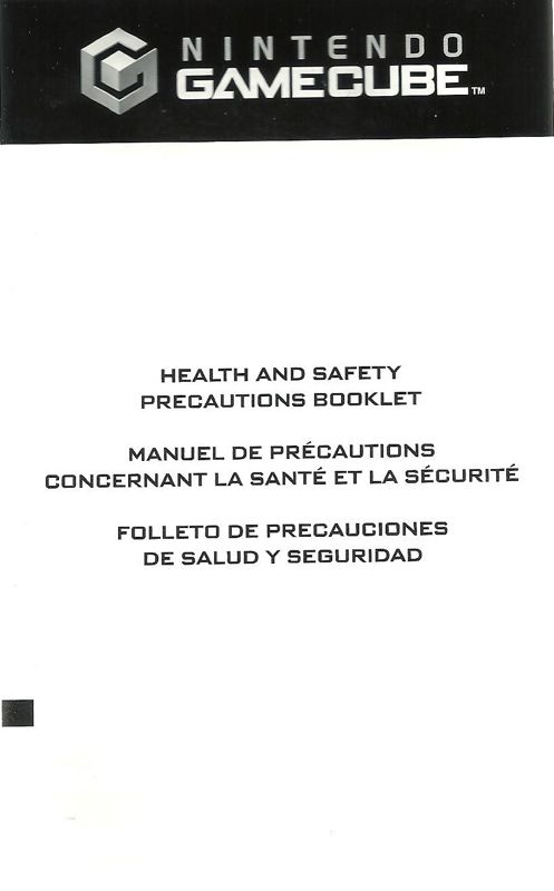 Extras for Legends of Wrestling II (GameCube): Health and Safety Precautions Booklet - Front