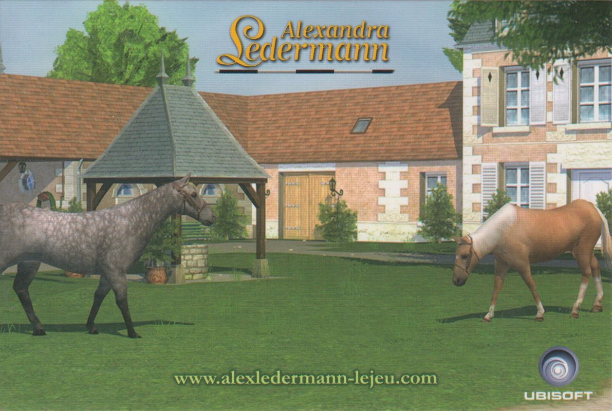 Extras for Alexandra Ledermann 5: L'Héritage du Haras (Edition Collector) (Windows): Post card - Front