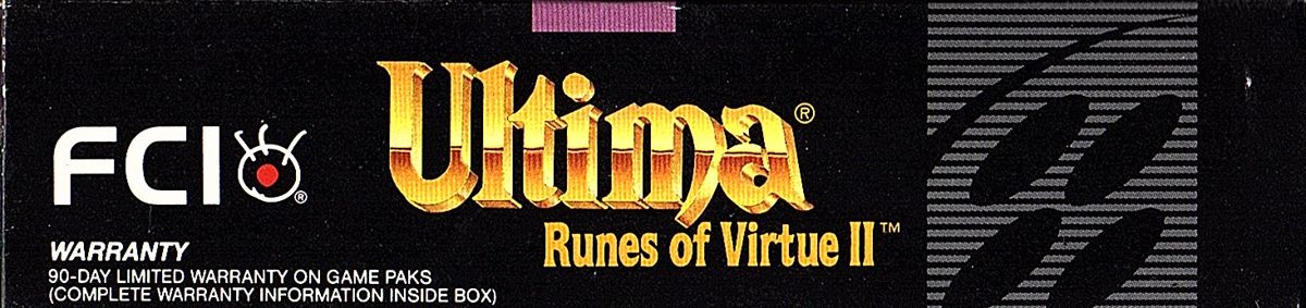 Spine/Sides for Ultima: Runes of Virtue II (SNES): Left