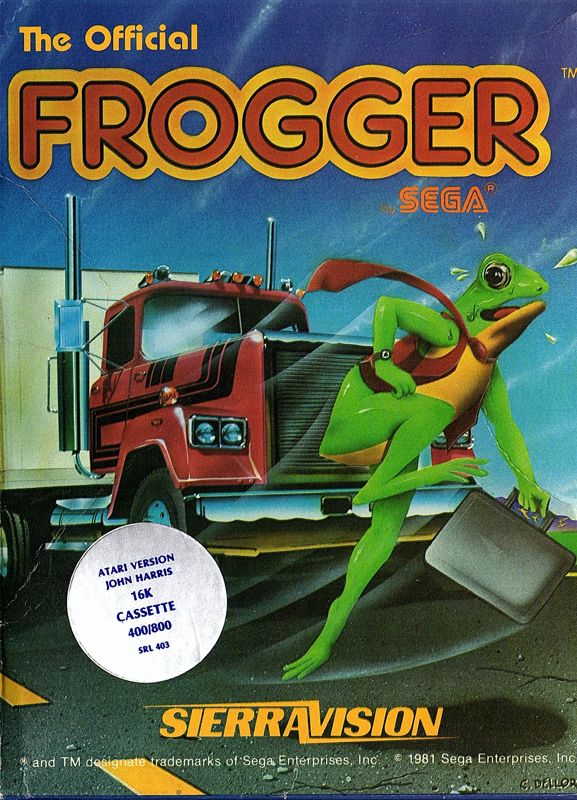 Front Cover for Frogger (Atari 8-bit) (Sierra Version)