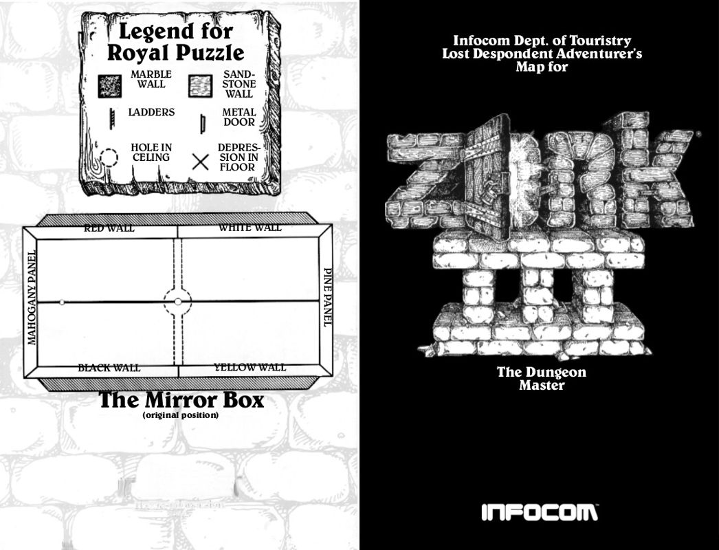 Map for The Zork Anthology (Windows) (GOG.com release): Zork III - Front