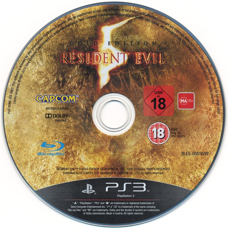 Media for Resident Evil 5: Gold Edition (PlayStation 3) (Move Edition)