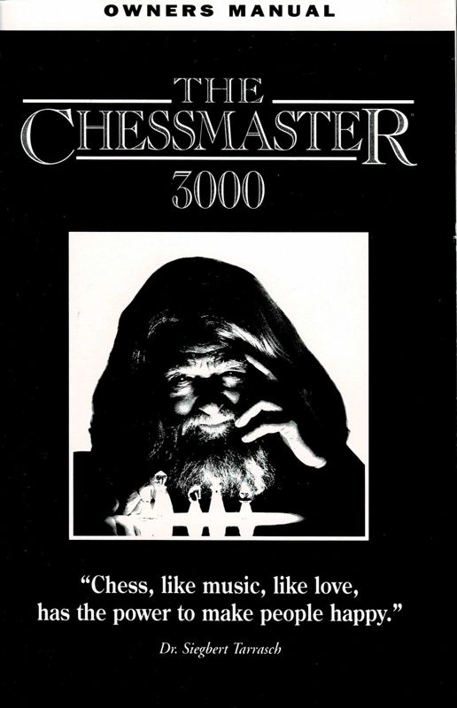 Manual for The Chessmaster 3000 (DOS and Windows 3.x) (Dual Media release (3,5'' & 5,25'' Disk)): Front