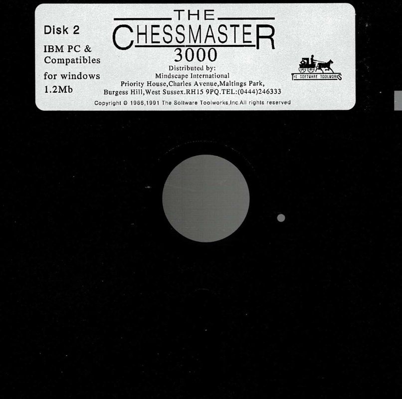 Media for The Chessmaster 3000 (DOS and Windows 3.x) (Dual Media release (3,5'' & 5,25'' Disk)): 5,25'' Disk 2