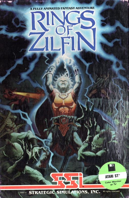 Front Cover for Rings of Zilfin (Atari ST)