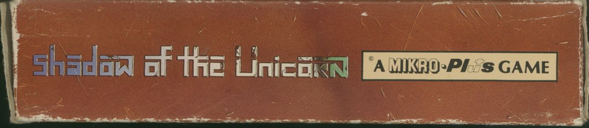 Spine/Sides for Shadow of the Unicorn (ZX Spectrum)