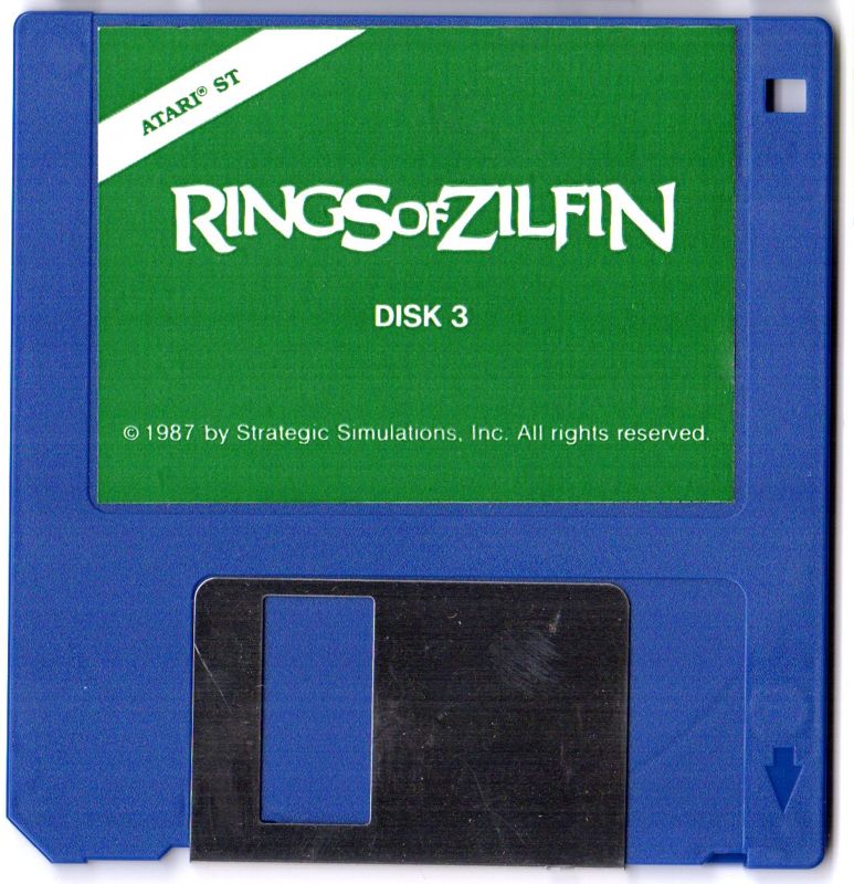 Media for Rings of Zilfin (Atari ST): Disk 3