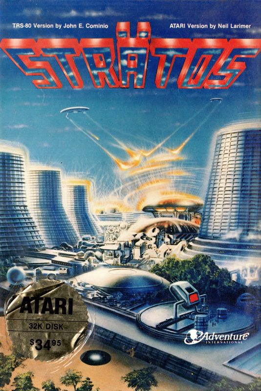 Front Cover for Strätos (Atari 8-bit)