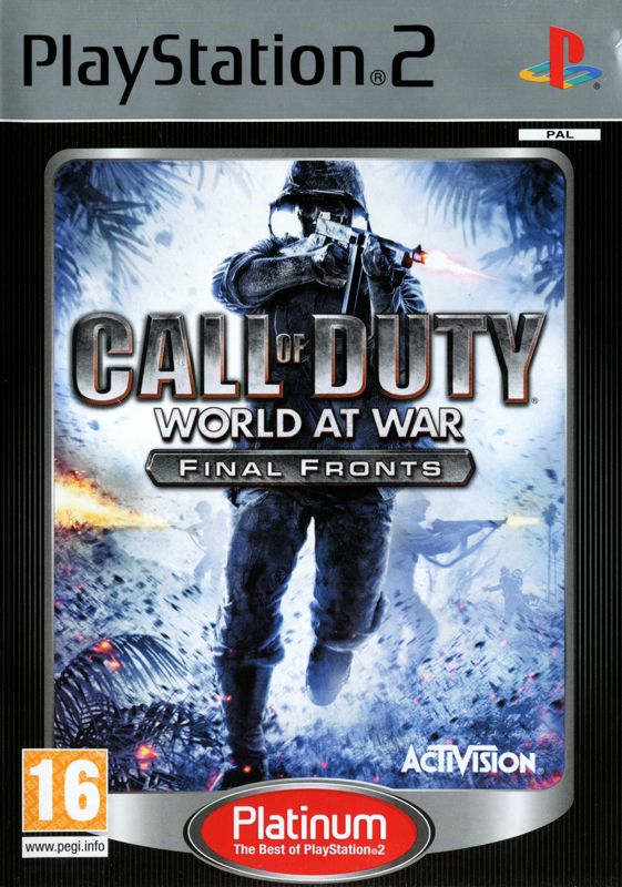 Front Cover for Call of Duty: World at War - Final Fronts (PlayStation 2) (Platinum release)