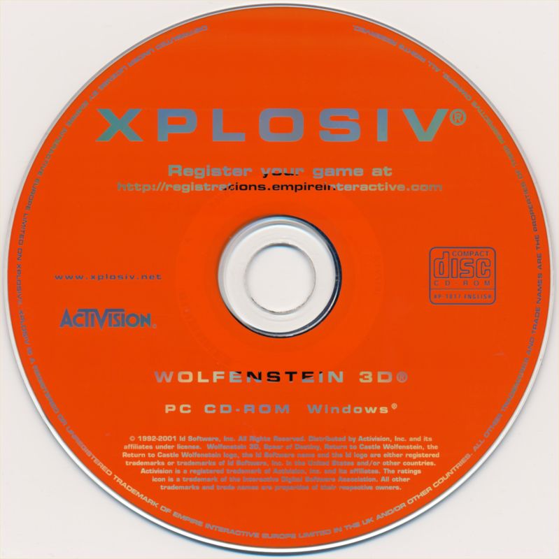 Media for Wolfenstein 3d (DOS) (Xplosiv release (2003))