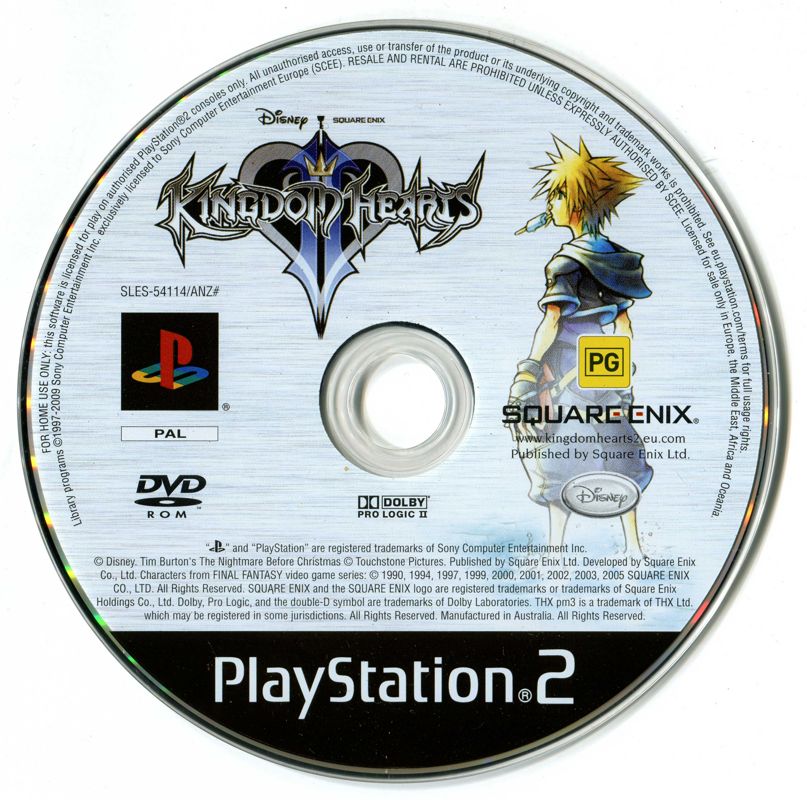 Media for Kingdom Hearts II (PlayStation 2) (re-release)