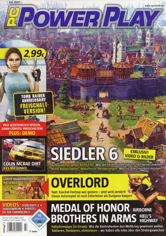 Front Cover for Lara Croft: Tomb Raider - Anniversary (Windows) (PC Powerplay 07/2007 covermount)