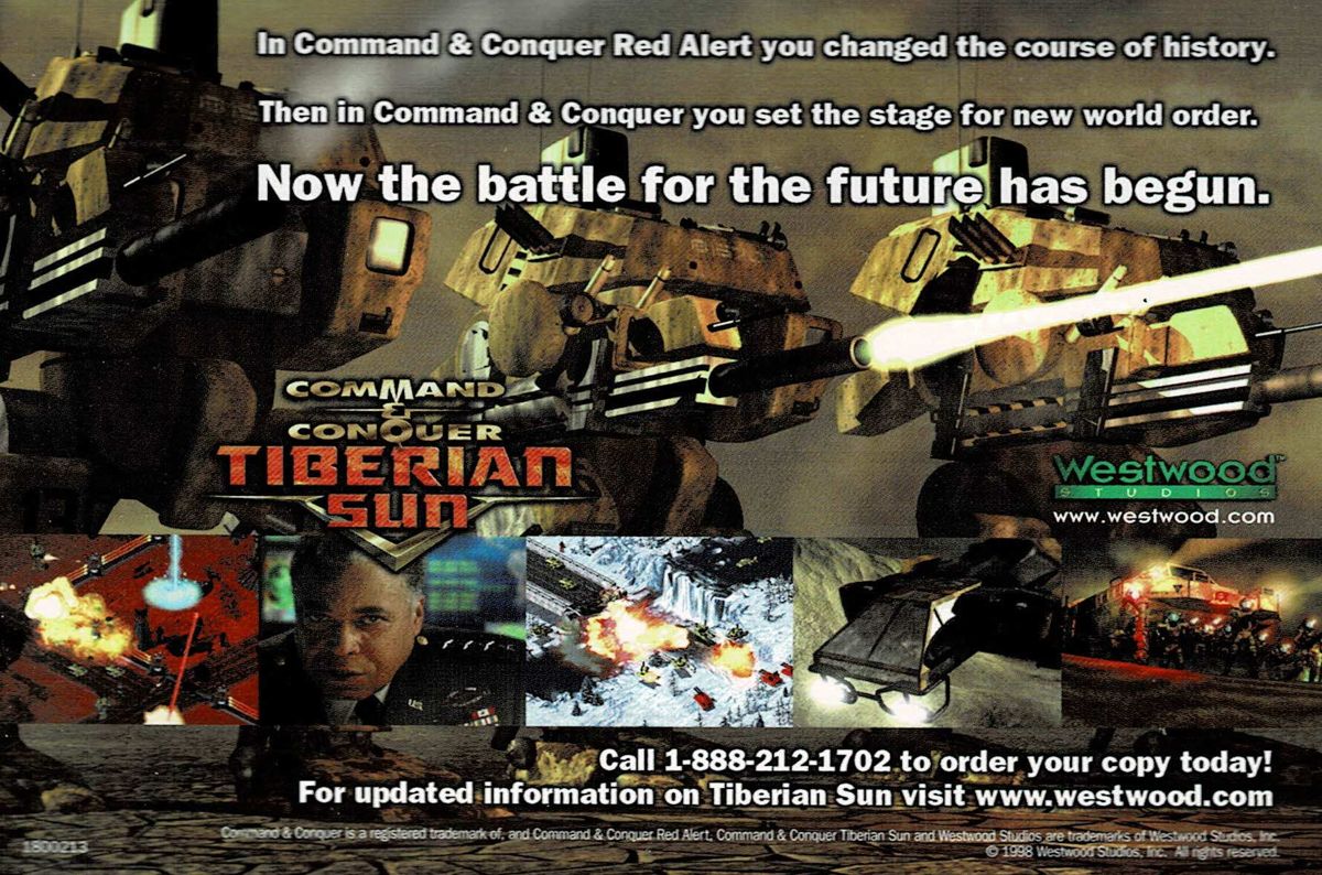 Advertisement for SimCity 3000 (Windows) (Alternate release): Command & Conquer - Back
