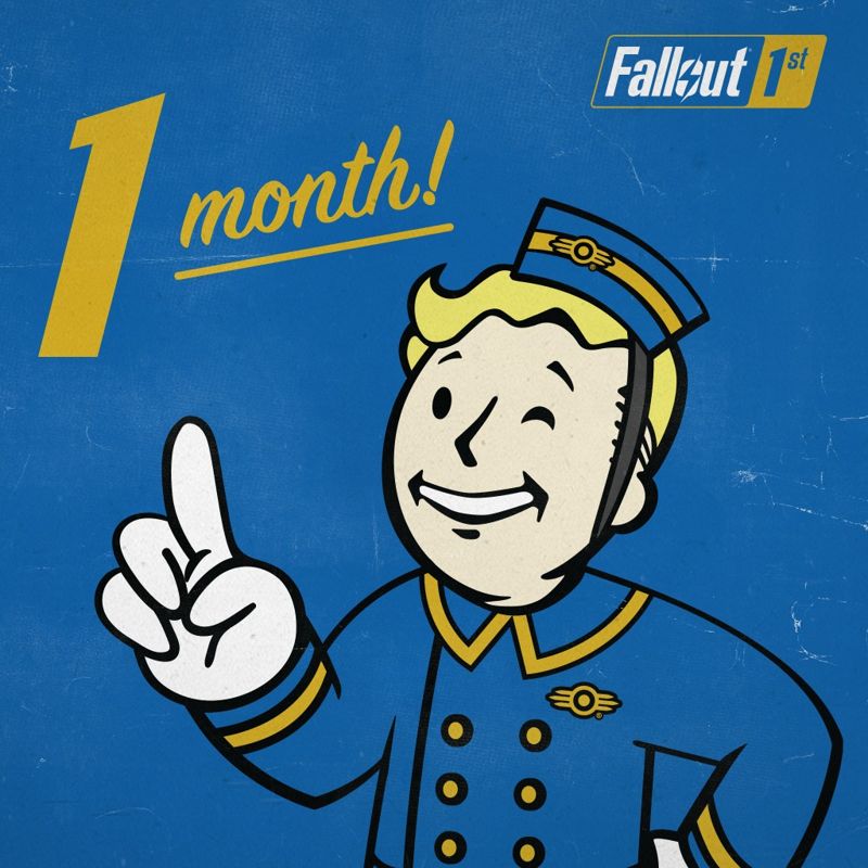 Front Cover for Fallout 76: Fallout 1st - 1-Month Membership (PlayStation 4) (download release)