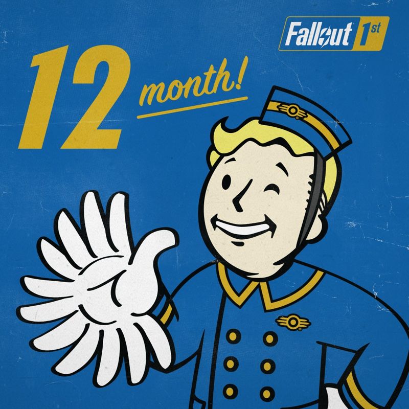 Front Cover for Fallout 76: Fallout 1st - 12-Month Membership (PlayStation 4) (download release)