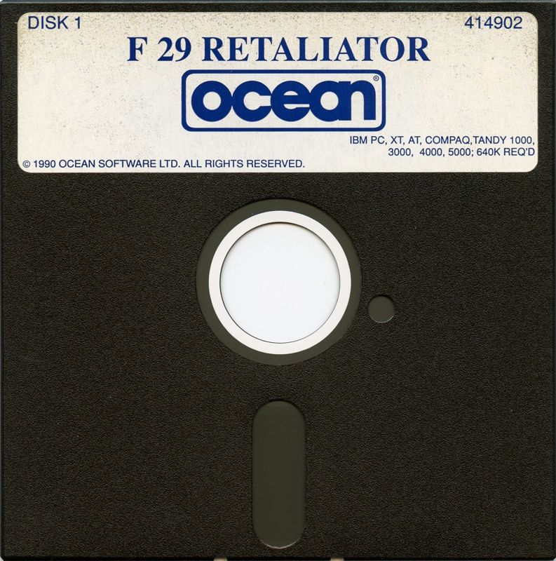 Media for F29 Retaliator (DOS): Disk 1