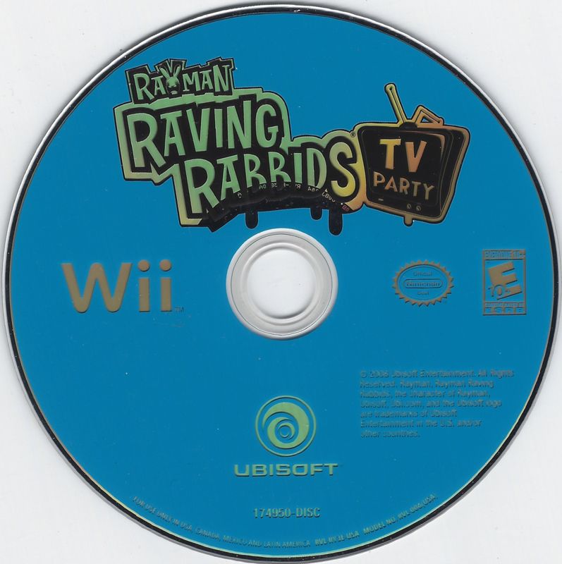 Rayman: Raving Rabbids TV Party cover or packaging material - MobyGames