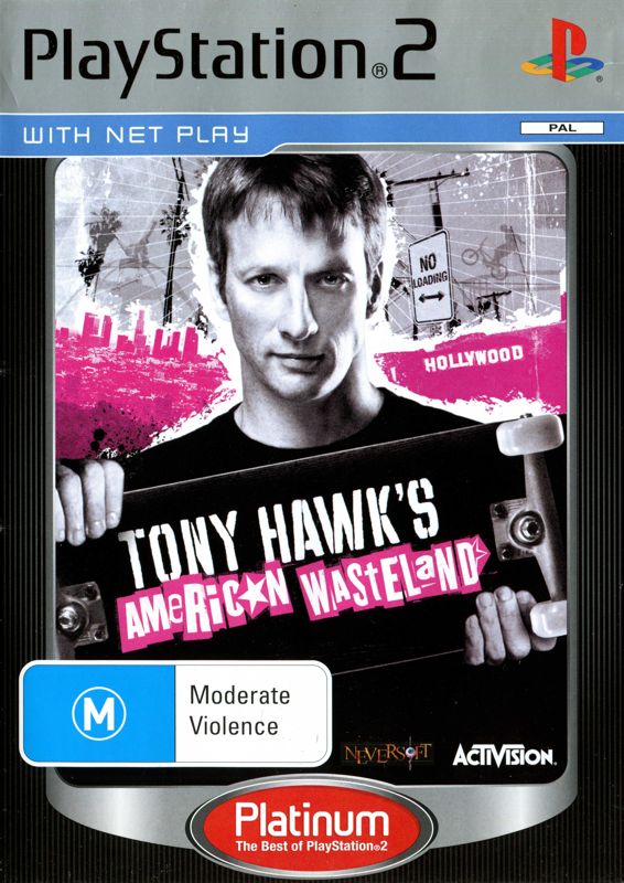 Front Cover for Tony Hawk's American Wasteland (PlayStation 2) (Platinum release)
