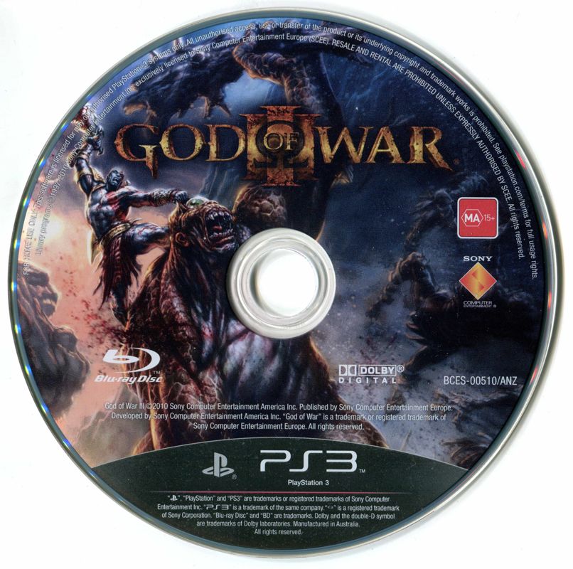 Media for God of War II (PlayStation 3)