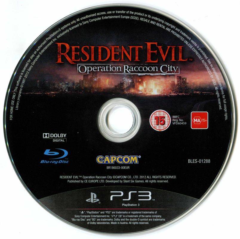 Resident Evil: Operation Raccoon City cover or packaging material ...