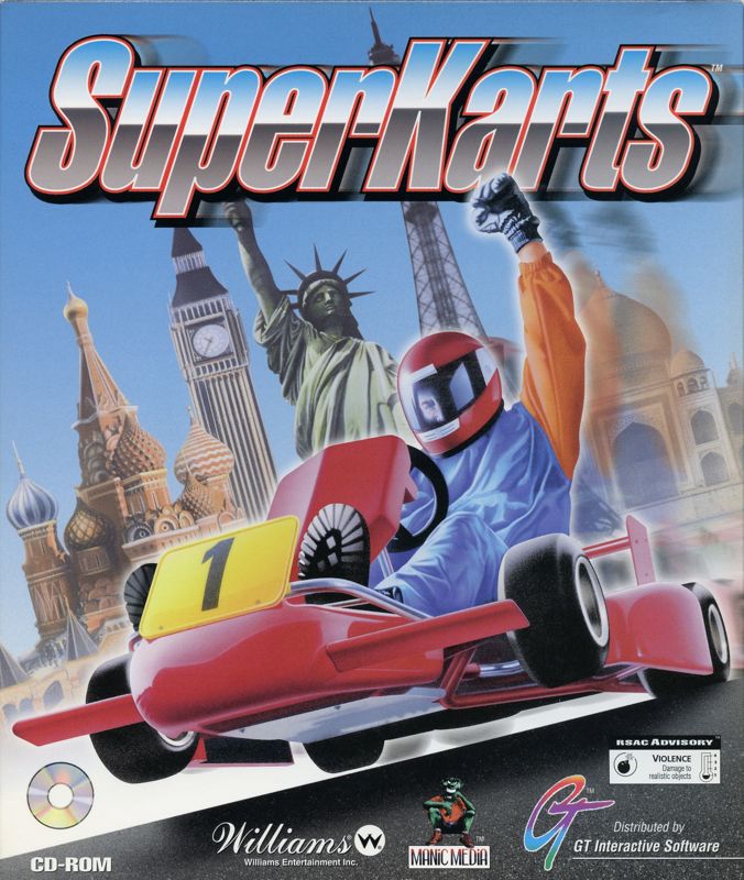 Front Cover for SuperKarts (DOS)