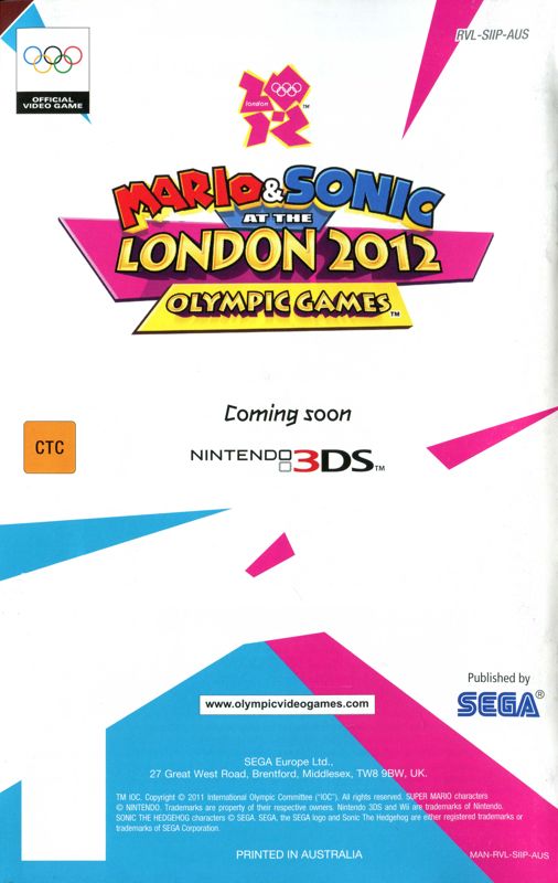 Mario & Sonic at the London 2012 Olympic Games (2012) - MobyGames