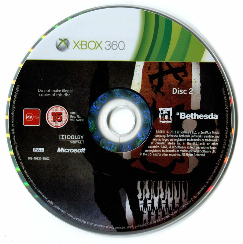 Media for Rage (Anarchy Edition) (Xbox 360): Disc 2