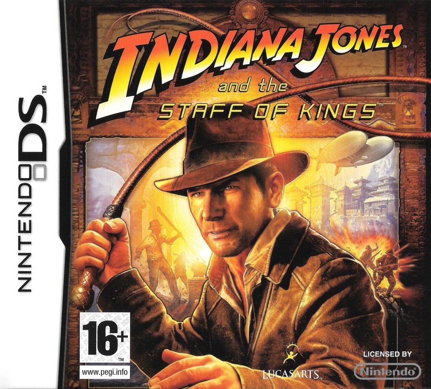 Front Cover for Indiana Jones and the Staff of Kings (Nintendo DS)