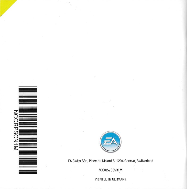 Manual for MySims: Racing (Nintendo DS): Back