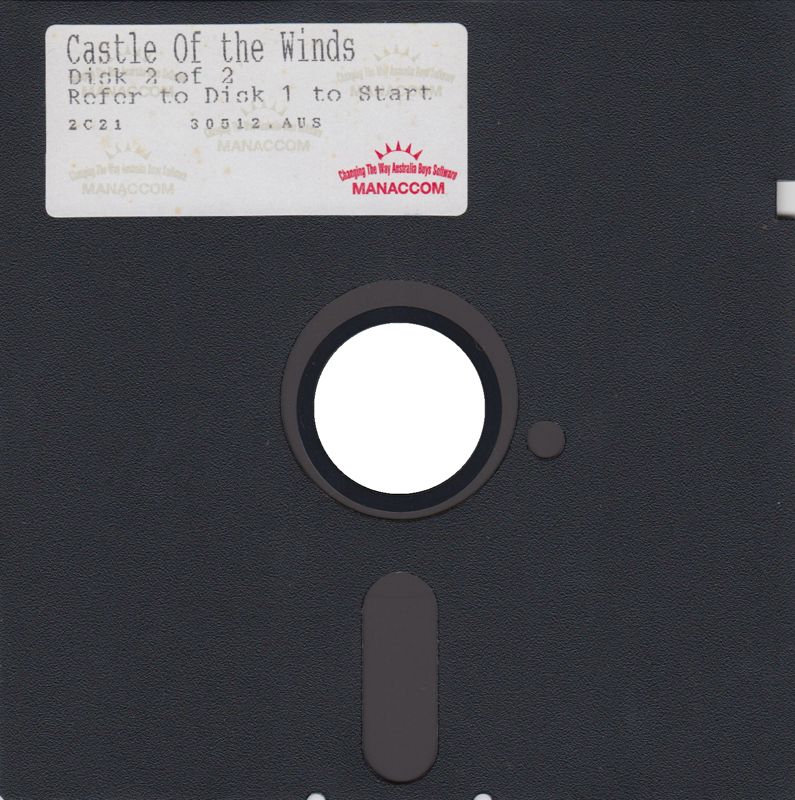 Media for Castle of the Winds I: A Question of Vengeance (Windows 3.x): Disk 2/2
