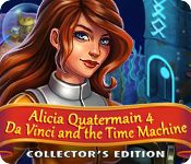 Front Cover for Alicia Quatermain 4: Da Vinci and the Time Machine (Collector's Edition) (Macintosh and Windows) (Big Fish Games release)