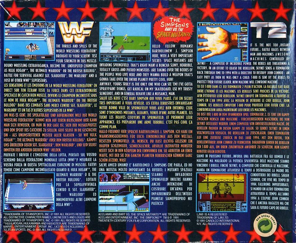 Back Cover for The Dream Team (Commodore 64)
