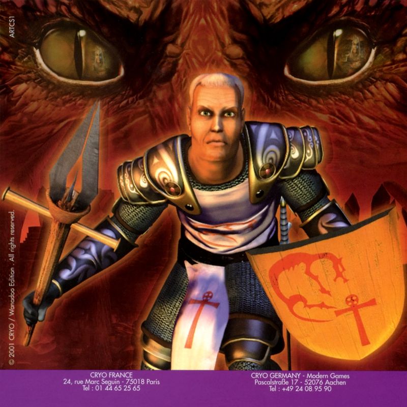 Other for Arthur's Knights II: The Secret of Merlin (Windows): Disc 1 Slipcase - Back