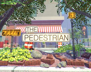 Front Cover for The Pedestrian (Linux and Macintosh and Windows) (itch.io Demo release)